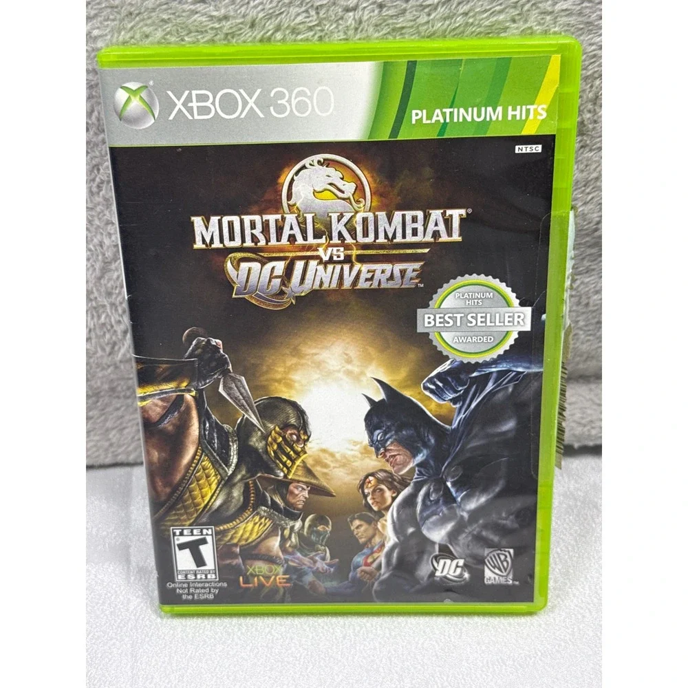 Midway Mortal Kombat vs DC Universe Xbox 360 N/A Green Platinum Hits Fighting